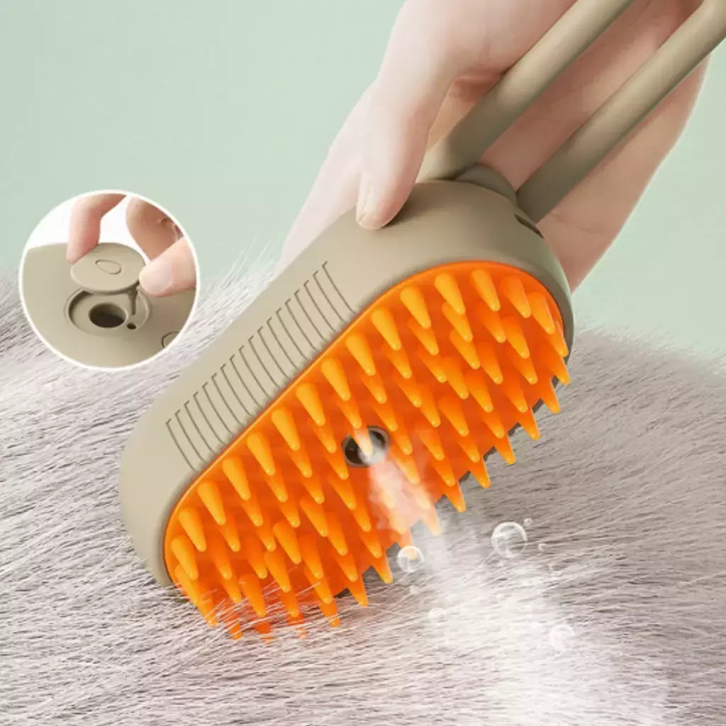 Cepillo Vapor Mascota Expandible ¡PAGA 1, LLEVA 2 + UN EBOOCK DE CUIDADO DEL PELAJE DE TU MASCOTA! 🐇🐶😺🪥