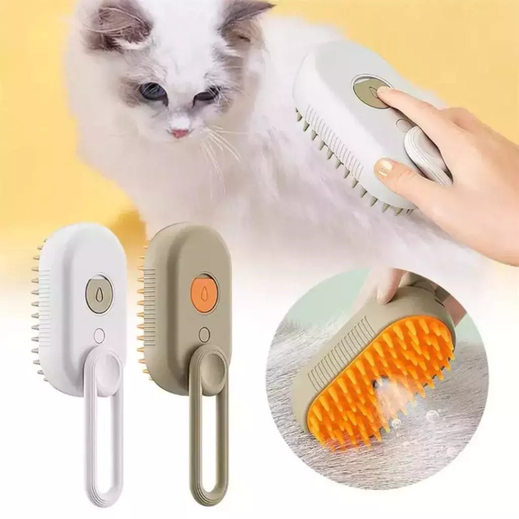 Cepillo Vapor Mascota Expandible ¡PAGA 1, LLEVA 2 + UN EBOOCK DE CUIDADO DEL PELAJE DE TU MASCOTA! 🐇🐶😺🪥