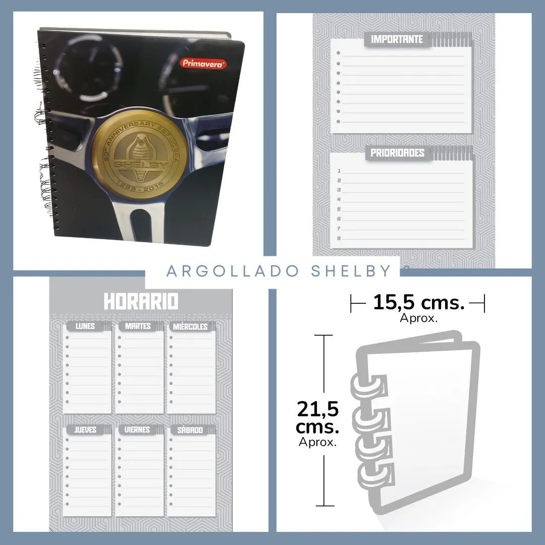 🏁 Cuadernos Argollados 5 materias Hombre 🏁