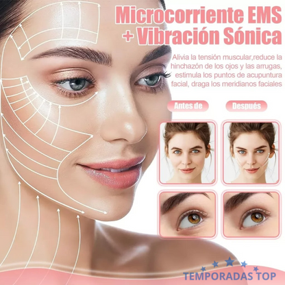 💆‍♀️ Masajeador Facial Microcorriente - Rostro Perfilado Al instante 💆‍♀️