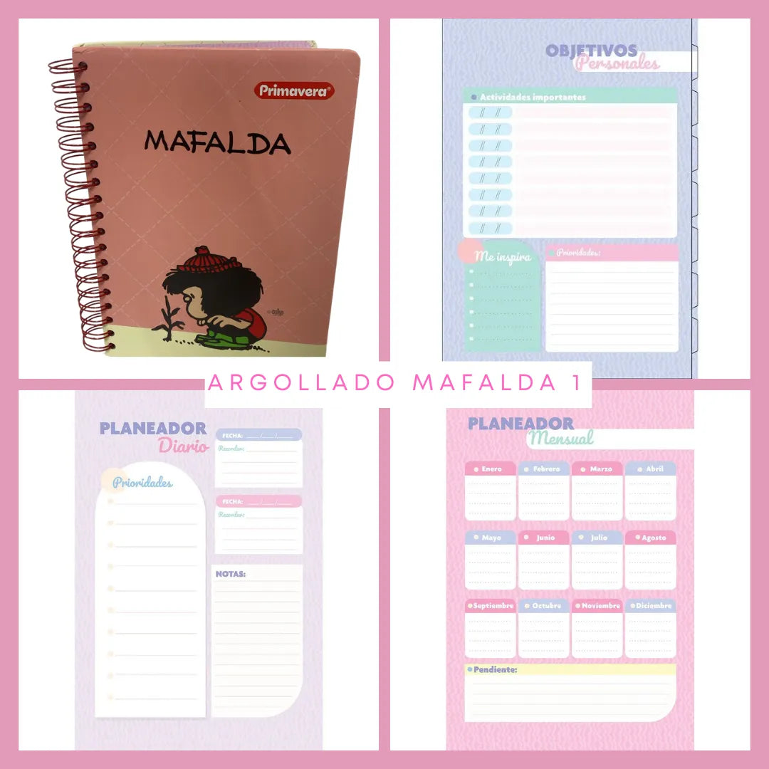 🩶🤍 Cuadernos Argollados 7 materias 🩶🤍