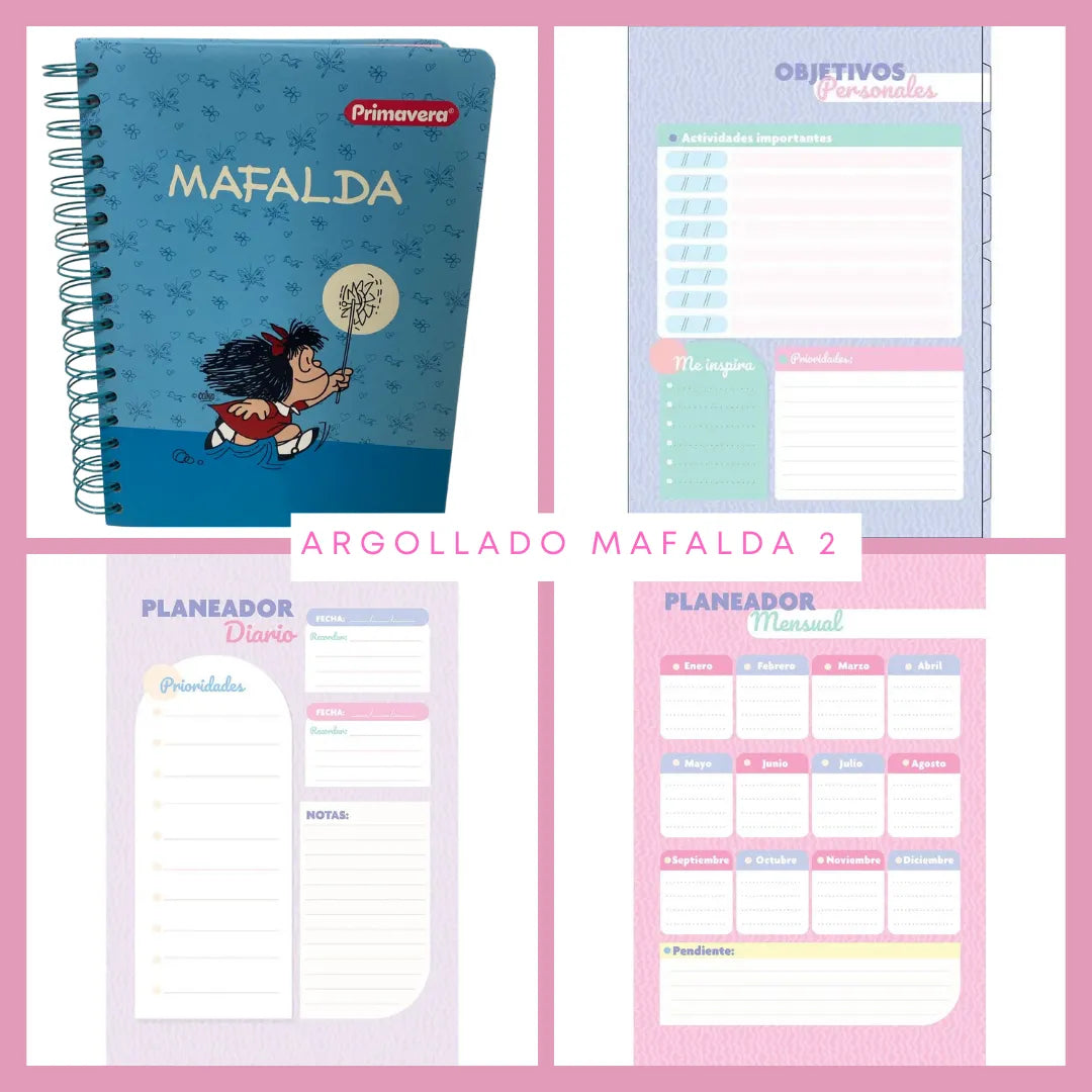 🩶🤍 Cuadernos Argollados 7 materias 🩶🤍