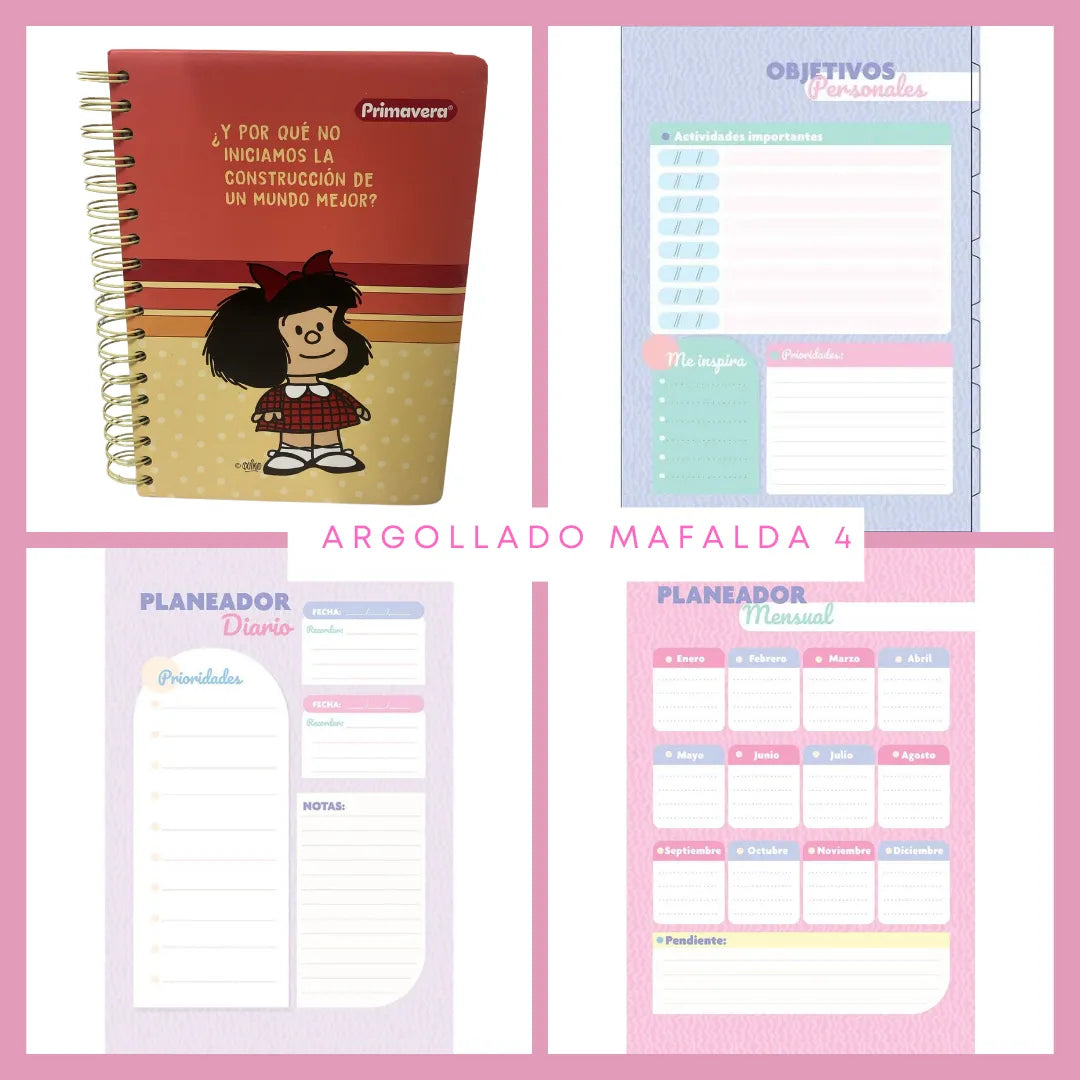 🩶🤍 Cuadernos Argollados 7 materias 🩶🤍