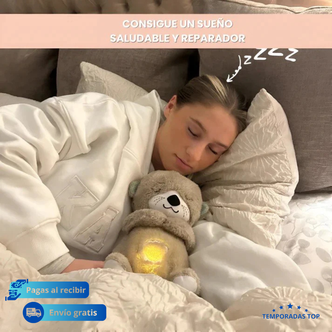 🤍Cuddler La Nutria- Tu Mejor Compañera Nocturna Antiestres + Obsequio E-Book Consejos Para Un Mejor Hábito De Sueño