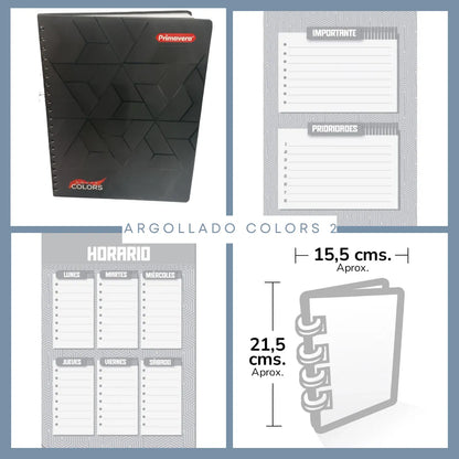 🏁 Cuadernos Argollados 5 materias Hombre 🏁