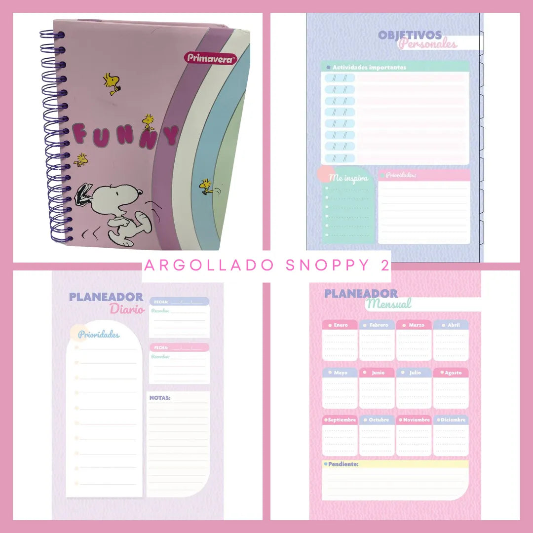 🩶🤍 Cuadernos Argollados 7 materias 🩶🤍