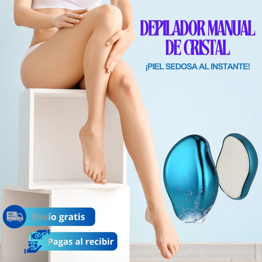 💎 Depilador Manual De Cristal Exfoliante Mágico Indoloro 💎