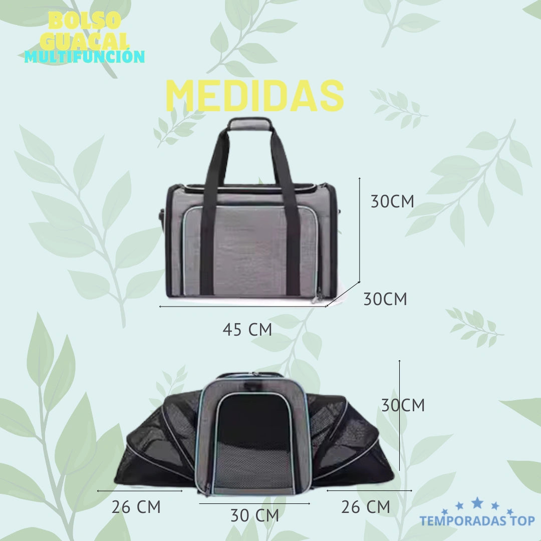 🎒 Bolso Guacal Multifuncional- Comodidad Total 🎒 + Obsequio Pañoleta Navideña 🎄