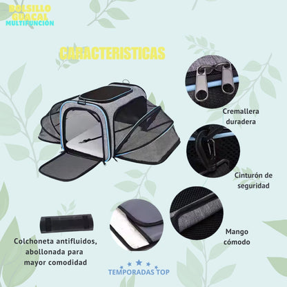 🎒 Bolso Guacal Multifuncional- Comodidad Total 🎒 + Obsequio Pañoleta Navideña 🎄